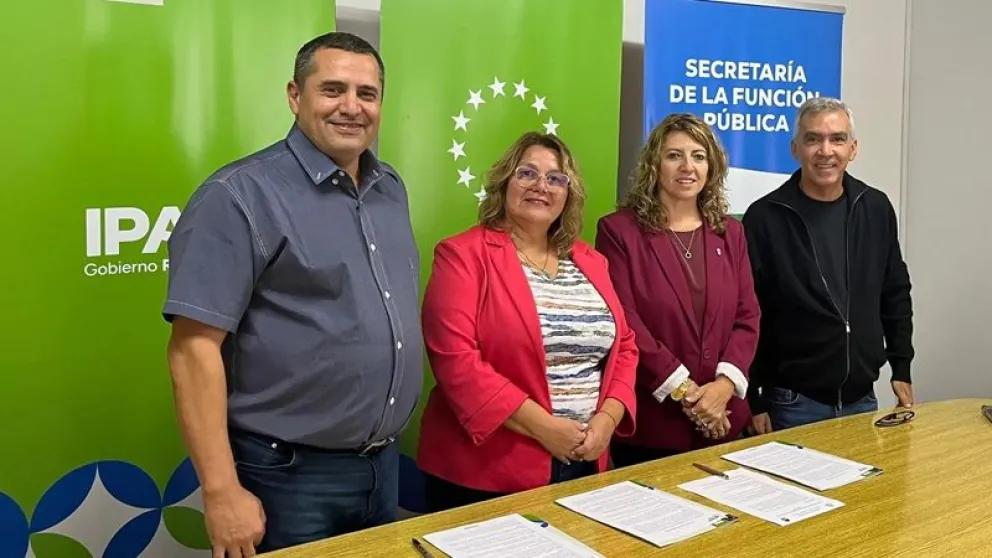 El convenio permitirá capacitar a agentes provinciales y municipales para mejorar controles bromatológicos en distintas áreas. Foto: gentileza gobierno de Río Negro