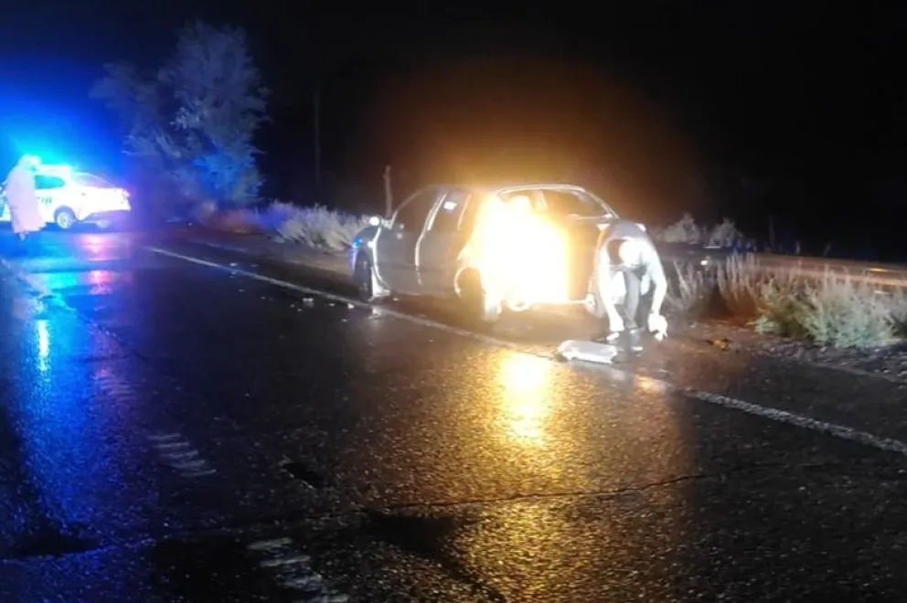 EL siniestro ocurrió poco después de las 2 de la mañana de este domingo en la Ruta 22 frente al barrio Nuevo. Foto: gentileza