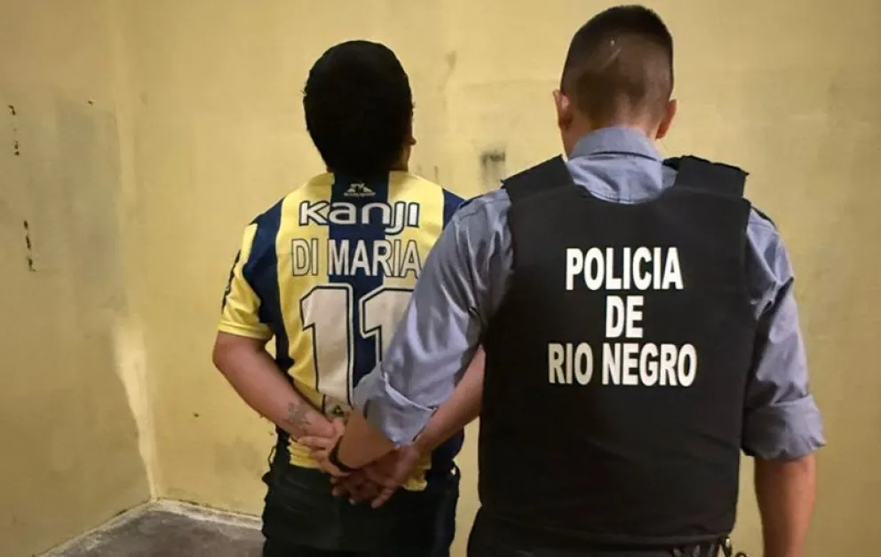 En la mañana de hoy efectivos de la Comsiaría 16 de Huergo aprehendieron a dos hombres por diferentes hechos. Foto: gentileza