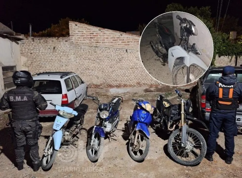 Los operativos se hicieron entre el sábado y domingo. Fotos Policía  RN.