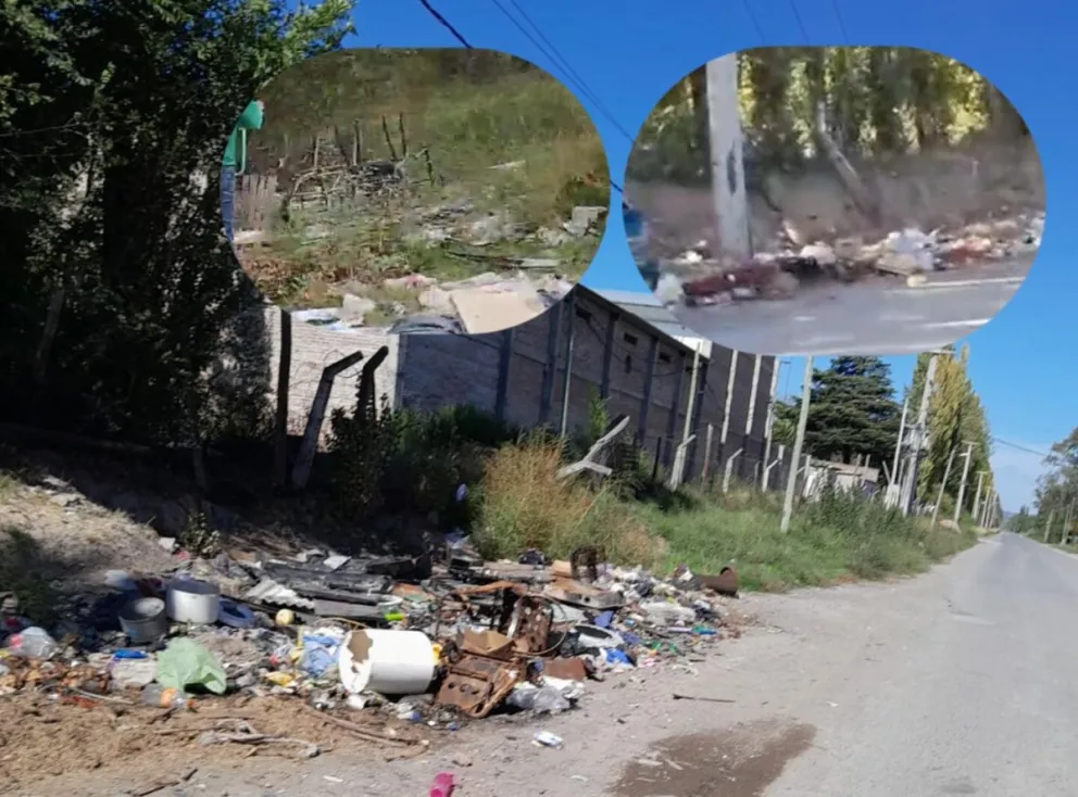 Uno de los basureros clandestinos se encuentra en avenida Mitre, frente a barrio 25 de Mayo. Foto LCR.