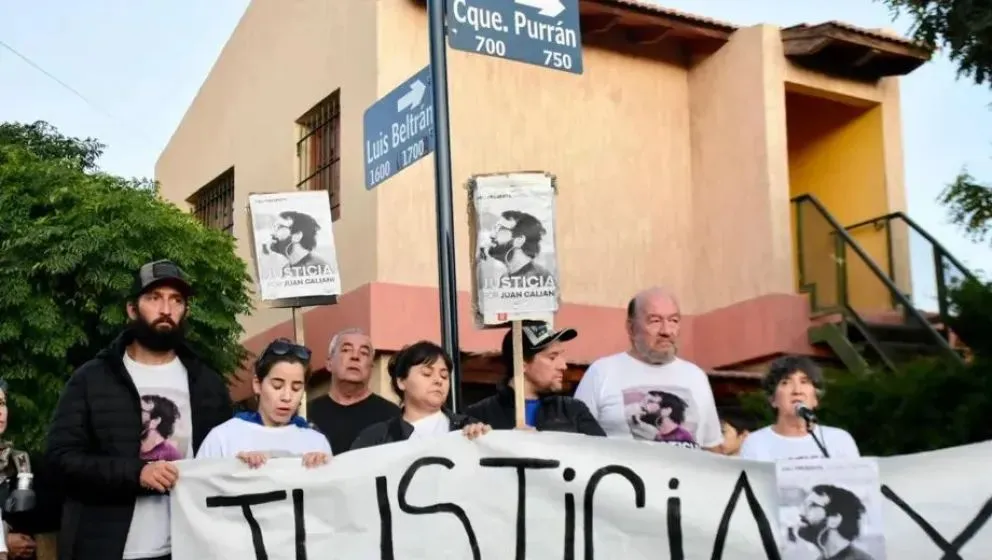 Exigen justicia reparadora por el asesinato del periodista Juan Caliani en Neuquén. Foto archivo