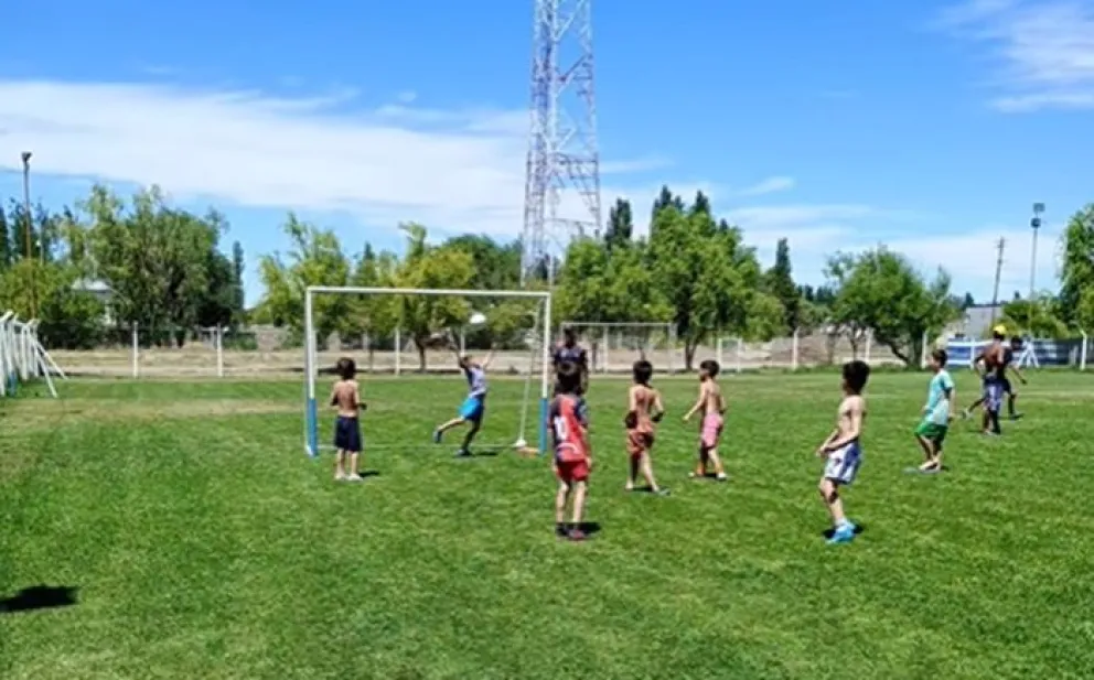 En el predio deportivo se dictará el taller de fútbol municipal para niños y jóvenes. Foto: archivo