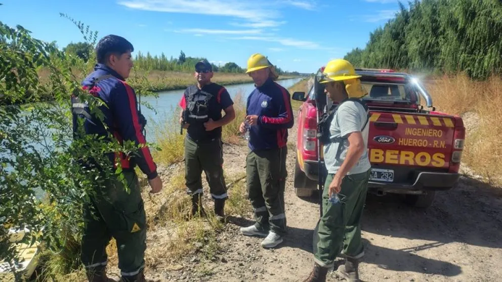 Cerca de las 14:30 encontraron el cuerpo del hombre que era buscado desde la medianoche del jueves. Foto: gentileza