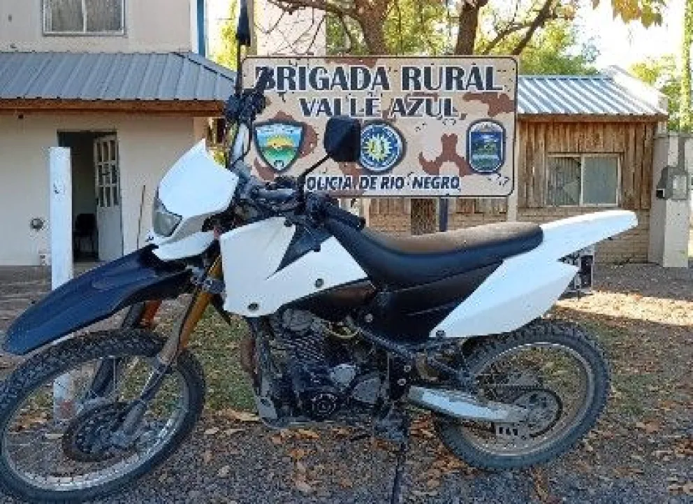 La Motomel XMM de 250 cc fue secuestrada ayer minutos nates de las 10. Foto Policía RN. 