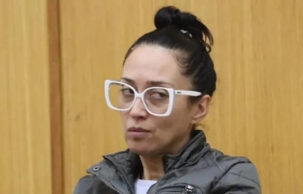 Mariela Fernanda Marzano, durante la audiencia en Tribunales de Roca donde se revisaron las medidas cautelares en la causa que la investiga por presunta documentación falsa. Foto: Tania Domenicucci-ANR