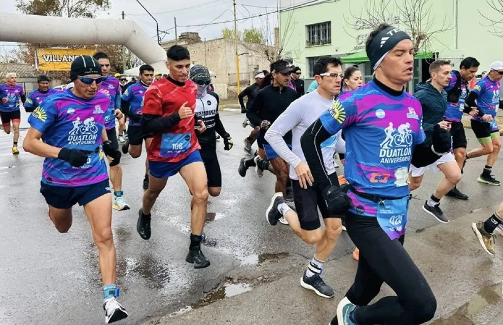 En adhesión al festejo de un nuevo cumpleaños de Huergo se hará el Duatlón Aniversario. Foto: archivo
