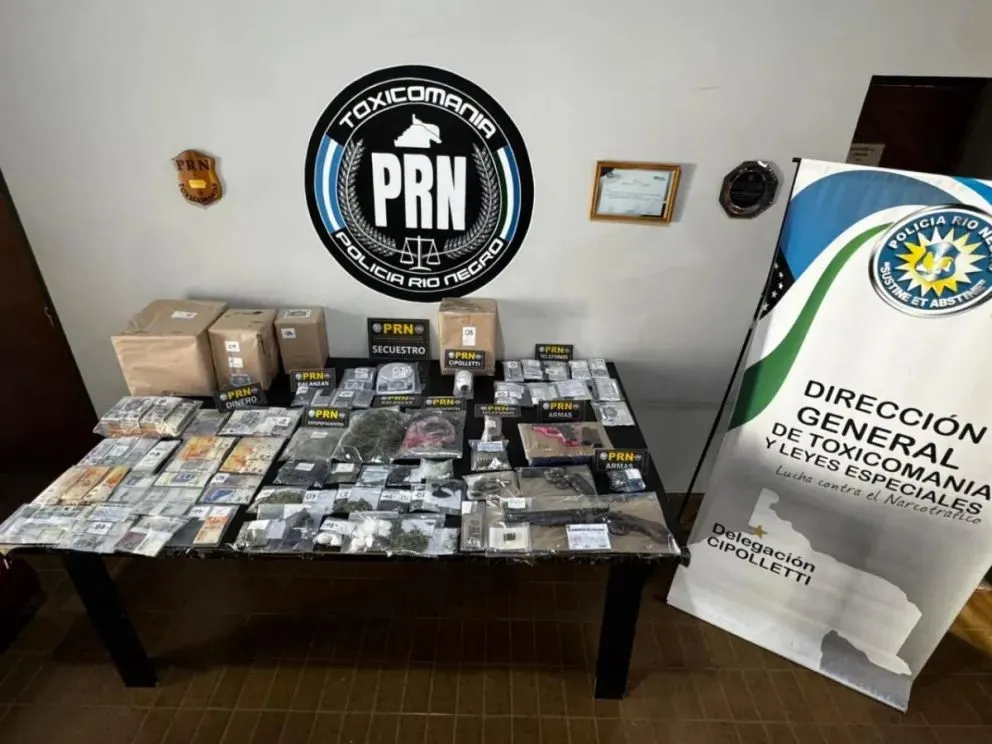 Importantes cantidades de sustancias estupefacientes, entre ellas Clorhidrato de Cocaína y Cannabis SatIva /imagen gentileza