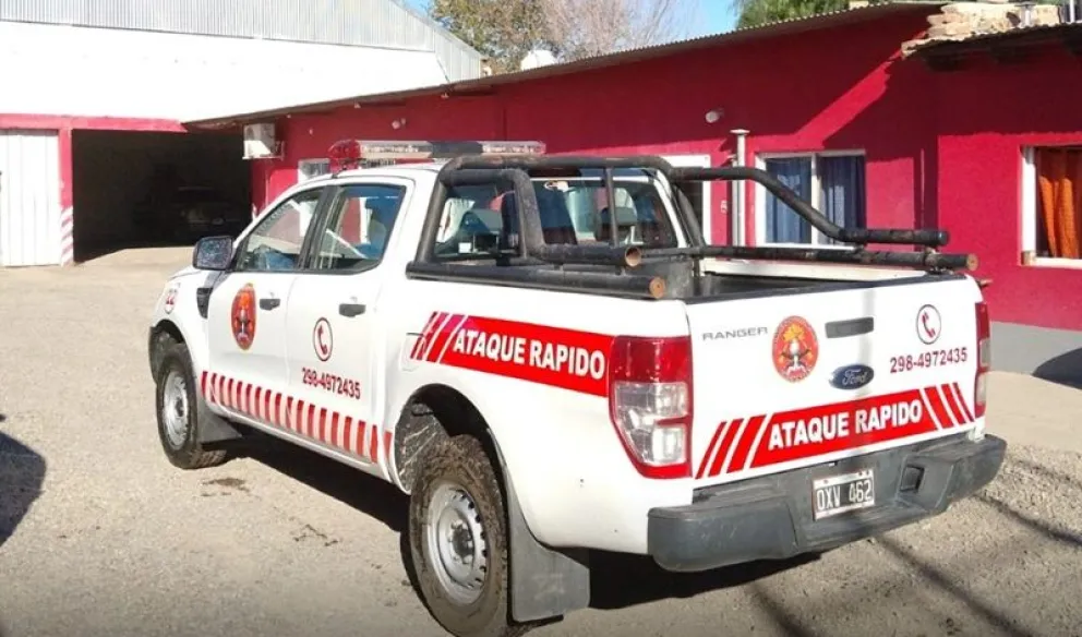 La camioneta fue incorporada al parque automotor de Bomberos Voluntarios en abril. Foto: gentileza 