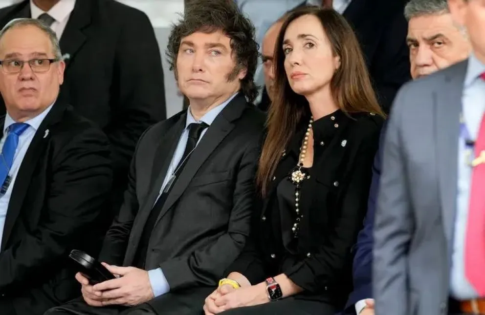 Javier Milei junto a Victoria Villarruel. 