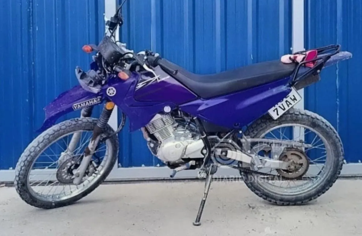 La Yamaha de 125 cc ten&iacute;a irregularidades en la numeraci&oacute;n. Foto Polic&iacute;a RN.
