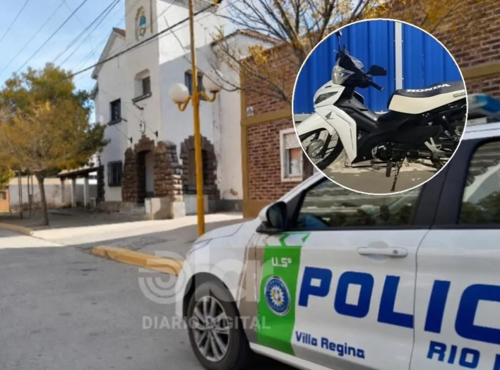 Al joven motociclista se le inició una causa judicial por atentado, resistencia a la autoridad y encubrimiento. Foto Policía RN.