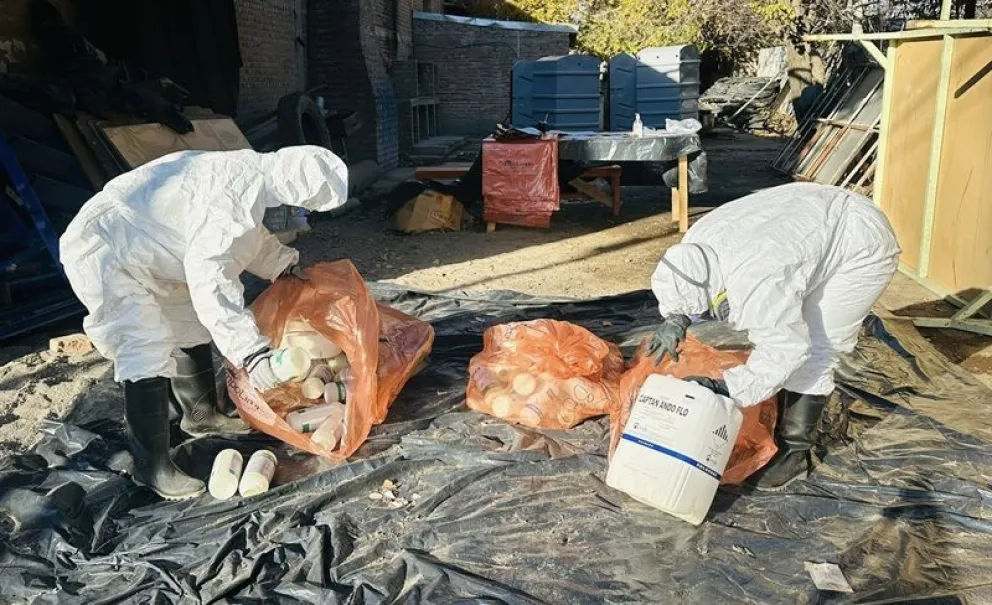 Los envases vacíos se recibieron en el centro de acopio que habilitó el municipio. Foto: gentileza