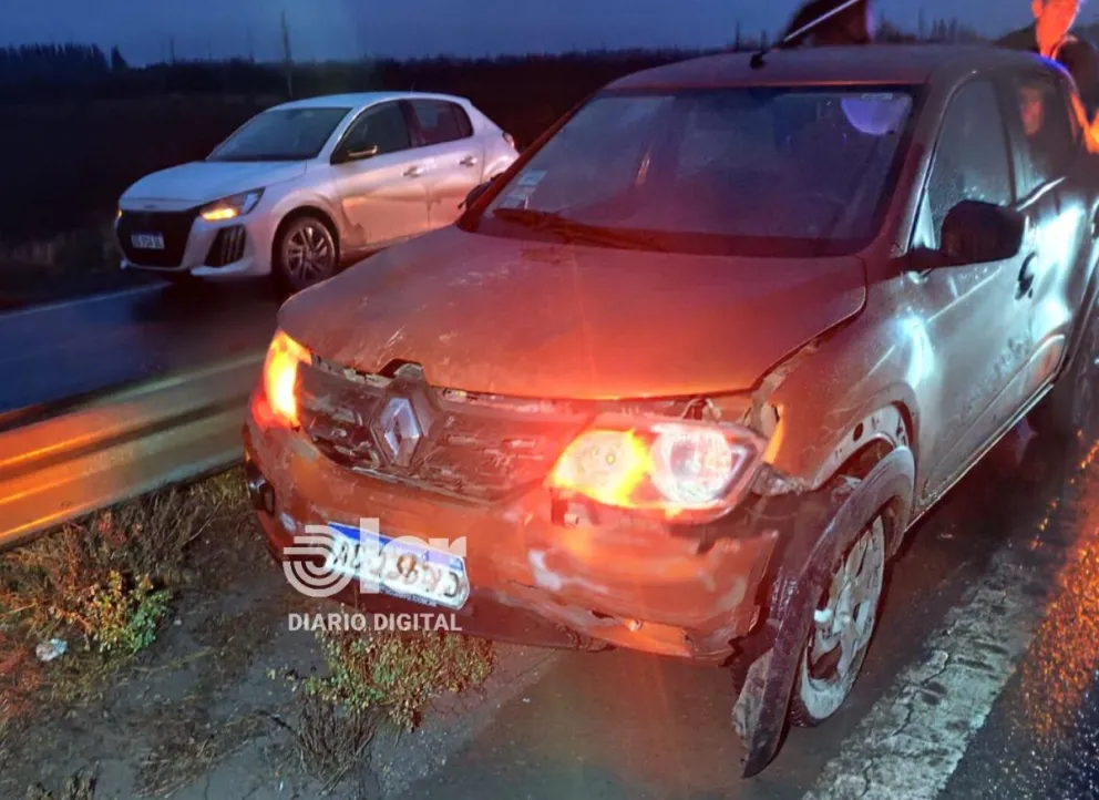 El siniestro vial ocurrió en el km 1131,800 a las 18,30. El conductor de 64 años resultó ileso. Foto gentileza.