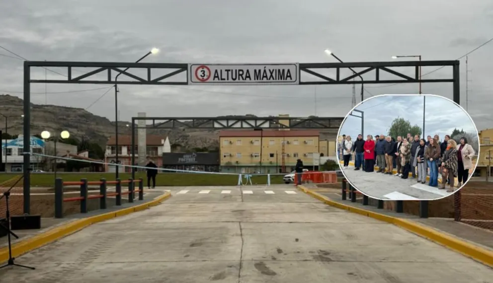 El acto de inauguración se hizo a las 10 frente a vecinos y autoridades locales. Foto Municipio VR.