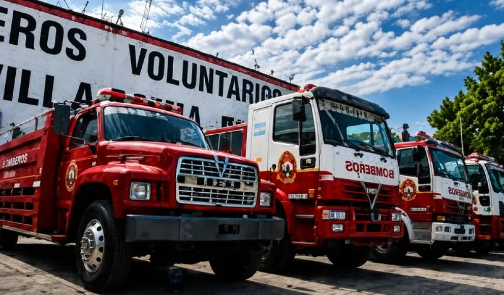 El acto oficial por el 66° aniversario de la fundación de Bomberos Voluntarios de Regina se hará este sábado. Foto: archivo