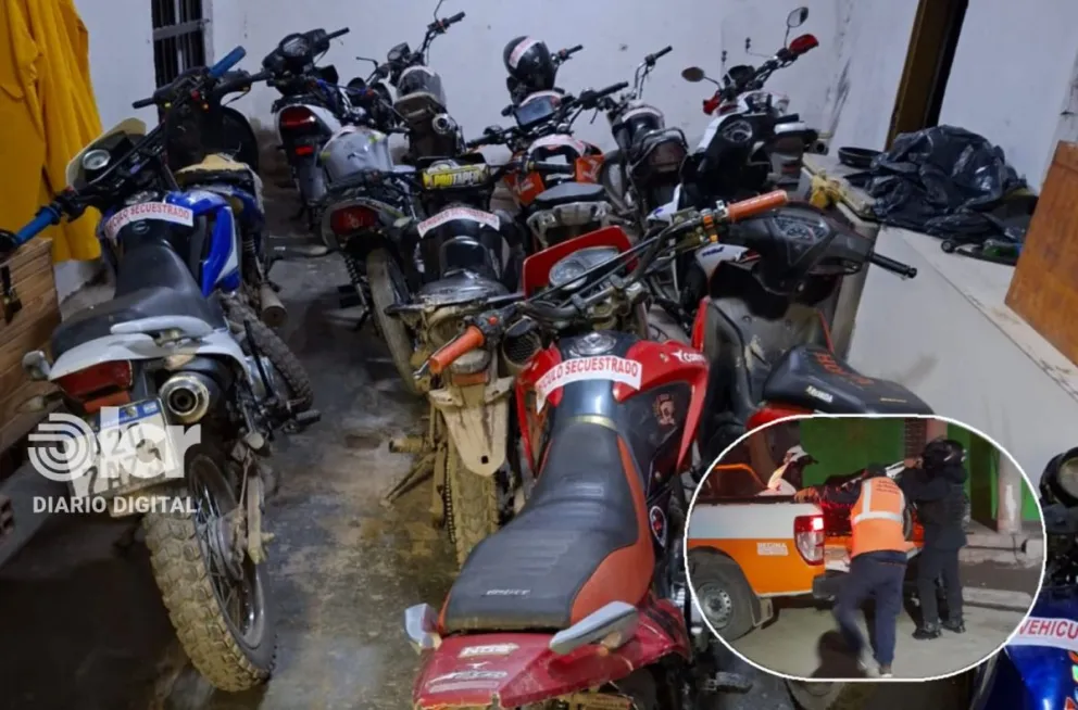 Los controles que terminó con 13 motos se realizaron entre las 18 y las 22 en distintos puntos de Regina. Foto gentileza.