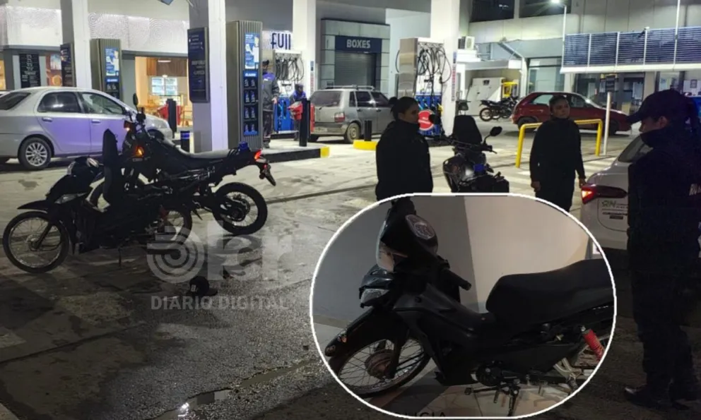 La Honda Wave de 110 cc robada a mediados de mayo fue encontrada durante la semana en la zona céntrica roquense. Foto Policía RN.