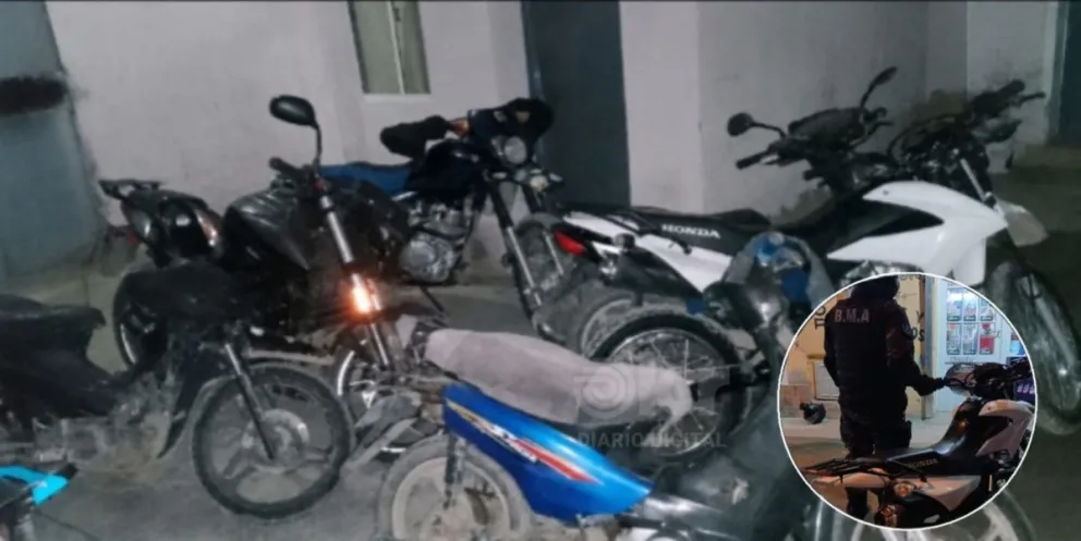 La moto Honda XR 150 robada en Neuquén fue encontrada en el barrio Defensa. Fotos Policía RN. 