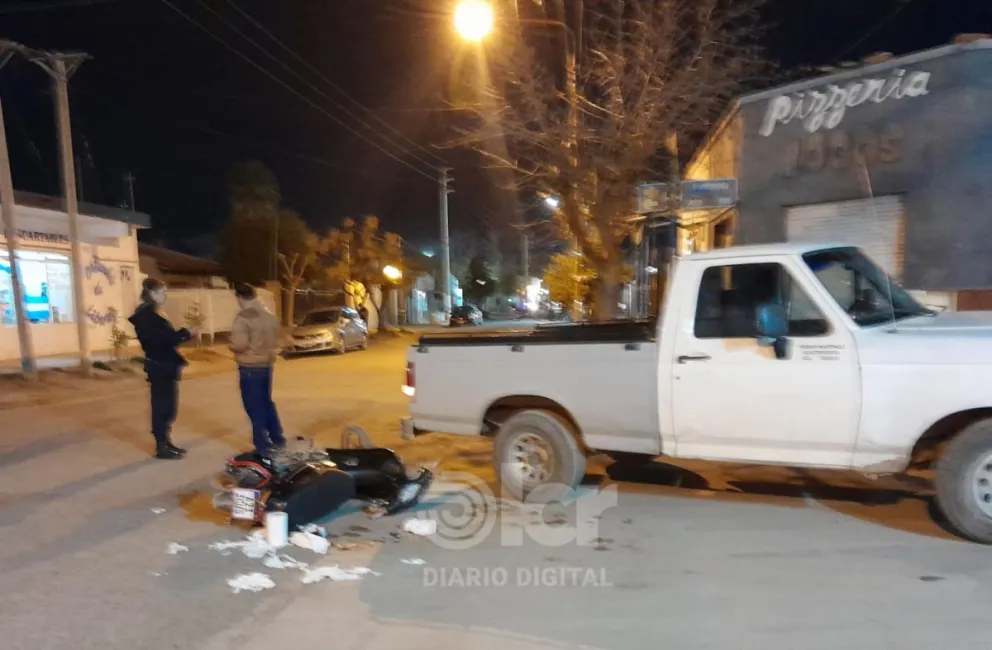 El choque ocurrió en Yapeyú Sur y Avellaneda de barrio Progreso. Foto LCR.
