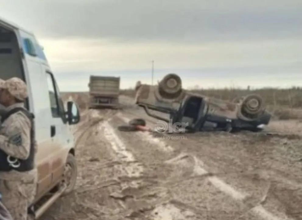 El hecho de tránsito de la Ruta Provincial 66 sucedió en la jornada del miércoles. Foto LCR. 