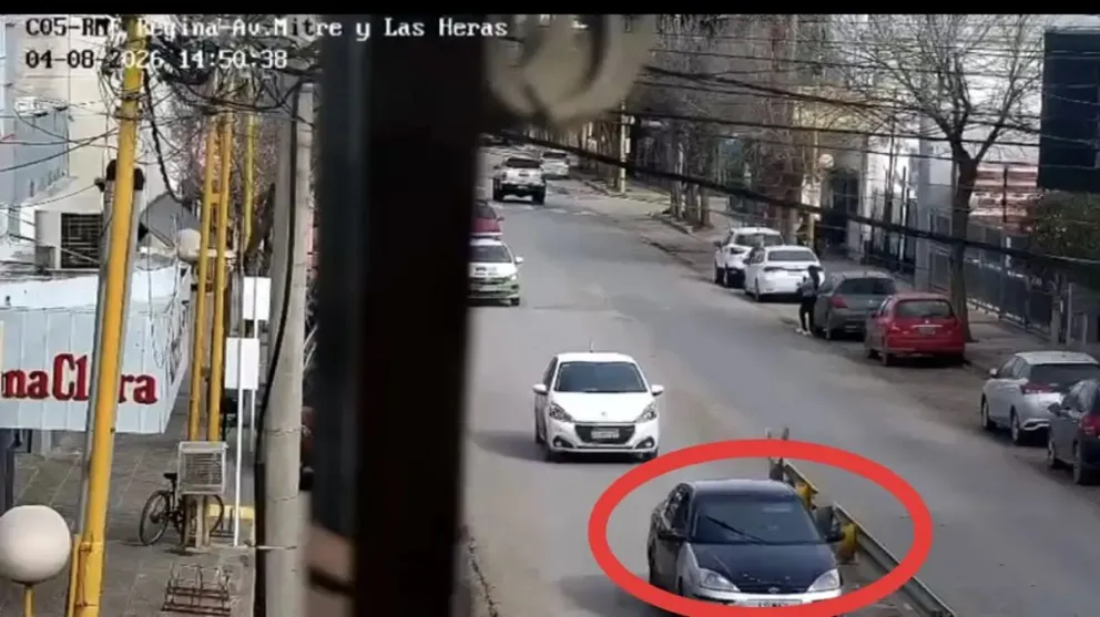 El rodado fue detectado a través de las cámaras distribuidas en la ciudad. Foto: Policía de Río Negro