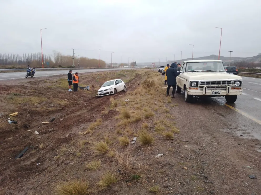 El despiste ocurrió ayer a las 14 en el Km. 1127. Foto gentileza.
