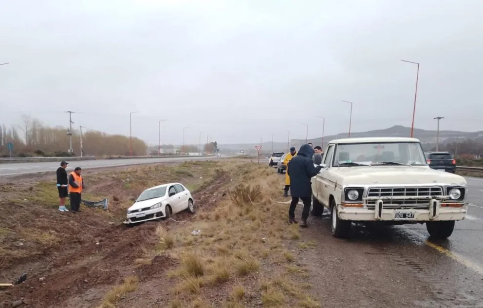 El despiste ocurrió ayer a las 14 en el Km. 1127. Foto gentileza.