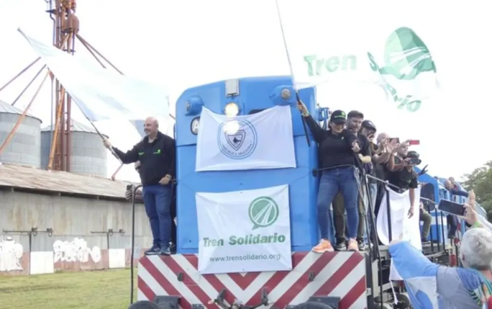 Este martes la formación del Tren Solidaria detendrá su marcha en Godoy para entregar ayuda a un merendero. Foto: archivo