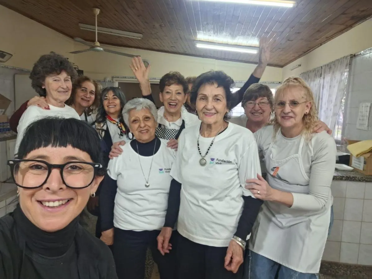 Algunas de las colaboradoras de las instituciones. Foto: gentileza