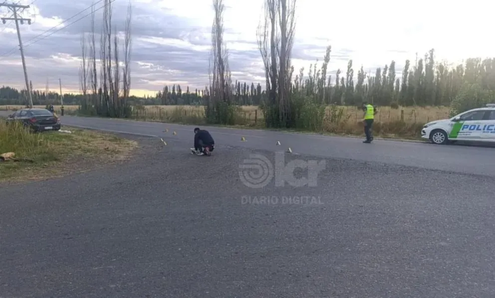 El ciclista fue embestido de atrás por el auto en el mes de marzo en la calle  rural 4. Foto archivo.