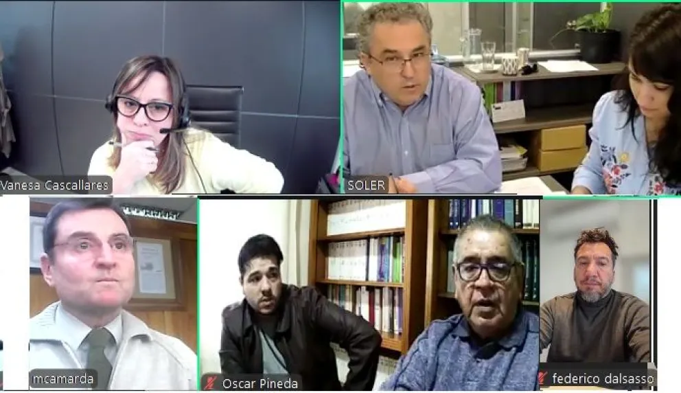 La audiencia de control de acusación se realizó ayer vía zoom. Foto MPF.