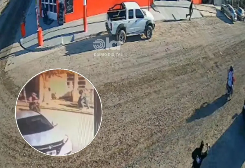 Ambos arrebatos se produjeron con poco más de 30 minutos de diferencia. Fotos captura. 