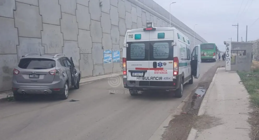 El choque entre el auto y el KoKo se produjo alrededor de las 10,30. Foto gentileza.