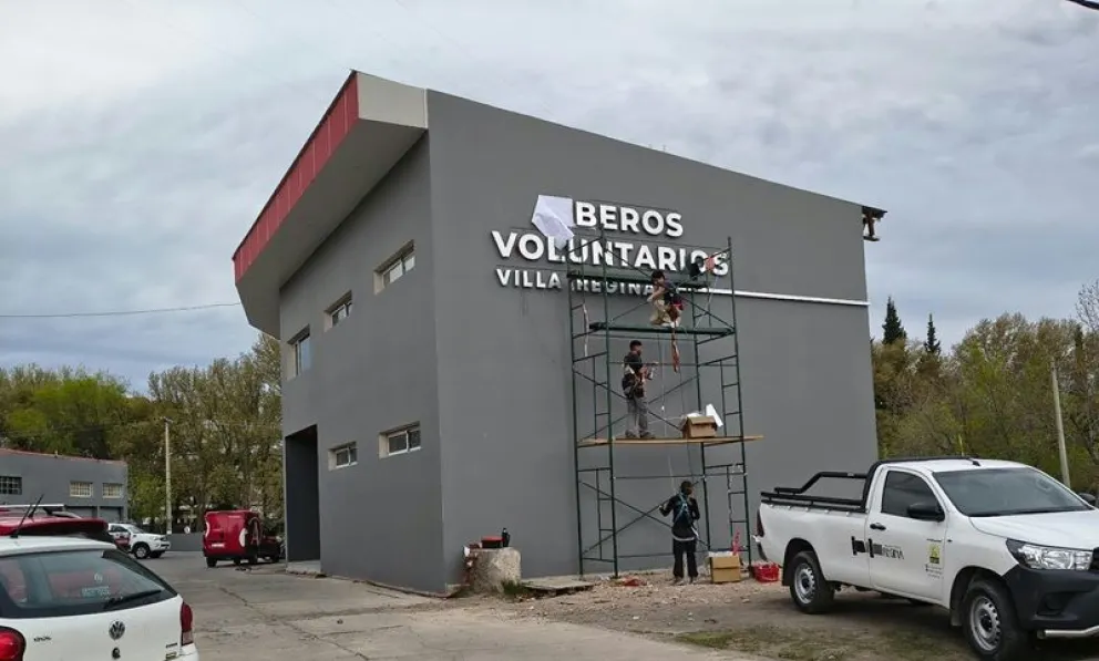 El edificio anexo del cuartel de Bomberos Voluntarios de Regina será inaugurado en noviembre. Foto: gentileza