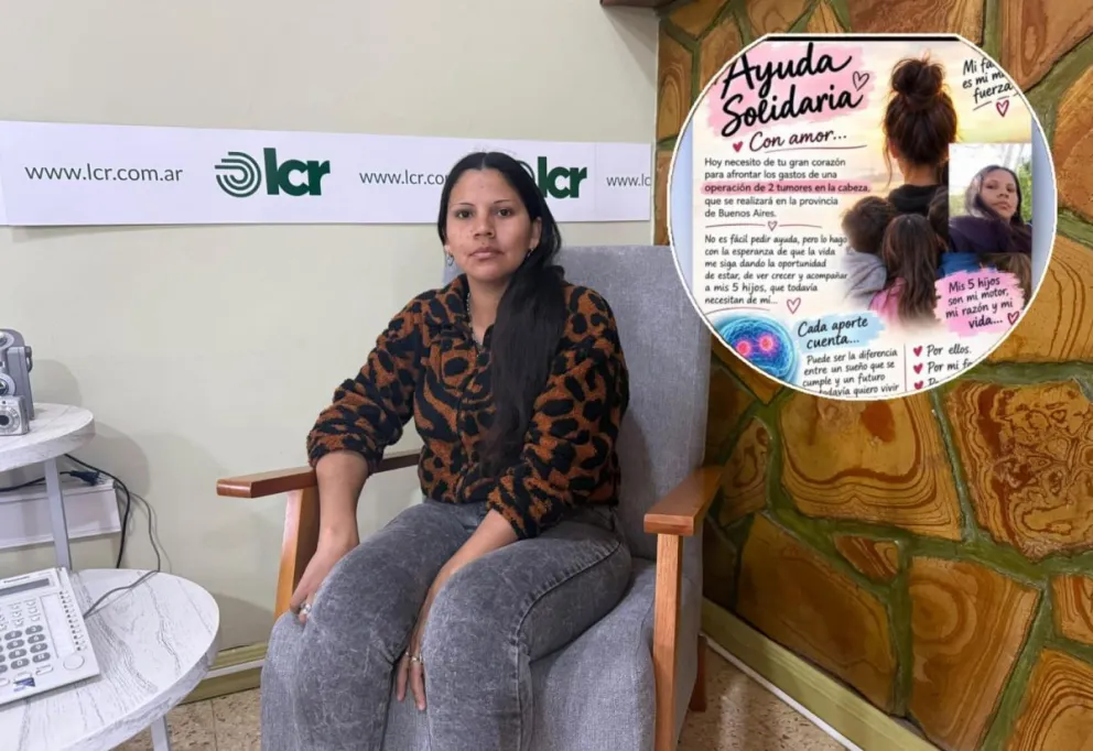 Valeria dialogó durante la semana con el diario LCR para explicar su situación de salud y acudir a la solidaridad. Foto LCR