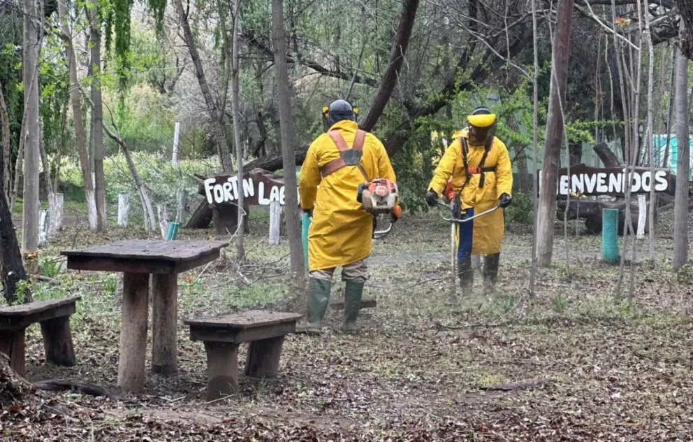 Por los trabajos de mejoramiento el balneario permanecerá cerrado por un término aproximado de un mes. Fotos gentileza Fernando Cecchini