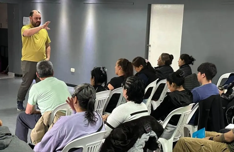 Los emprendedores recibieron la capacitación para obtener el carné de manipulador de alimentos. Foto: gentileza 