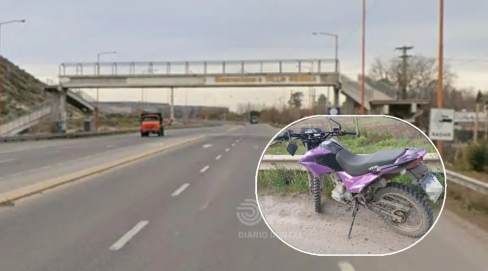 La mujer accidentada en barrio Nuevo circulaba a bordo de una Mondial TD 150. Foto gentileza