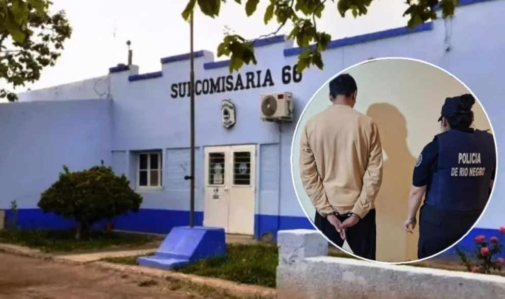 El hombre de 32 años era buscado por la justicia de Roca. Foto Policía RN.